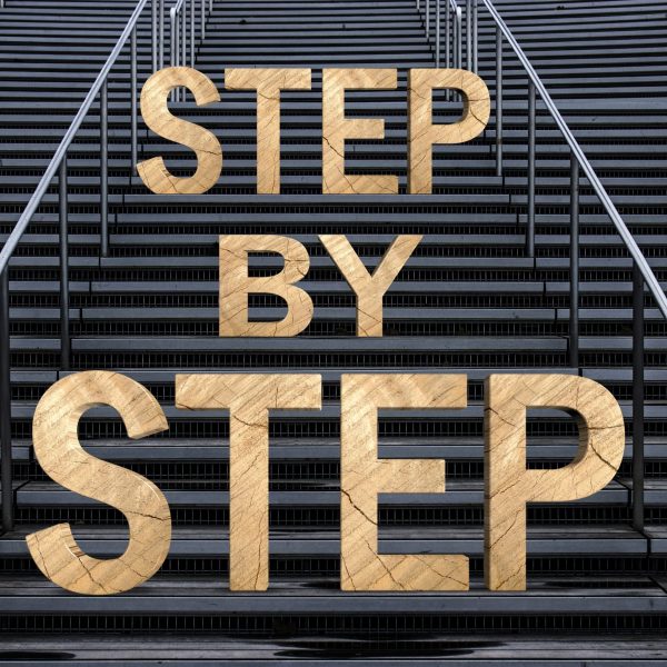 HR_STep by step_Treppe_Aufschrift_Gerd Altmann_Pixabay